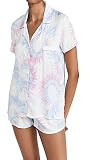 Splendid Women's Rayon Sleeve Top and Short Classic Pajama Set Pj, Burst Tie Dye, Medium at Amazo... | Amazon (US)
