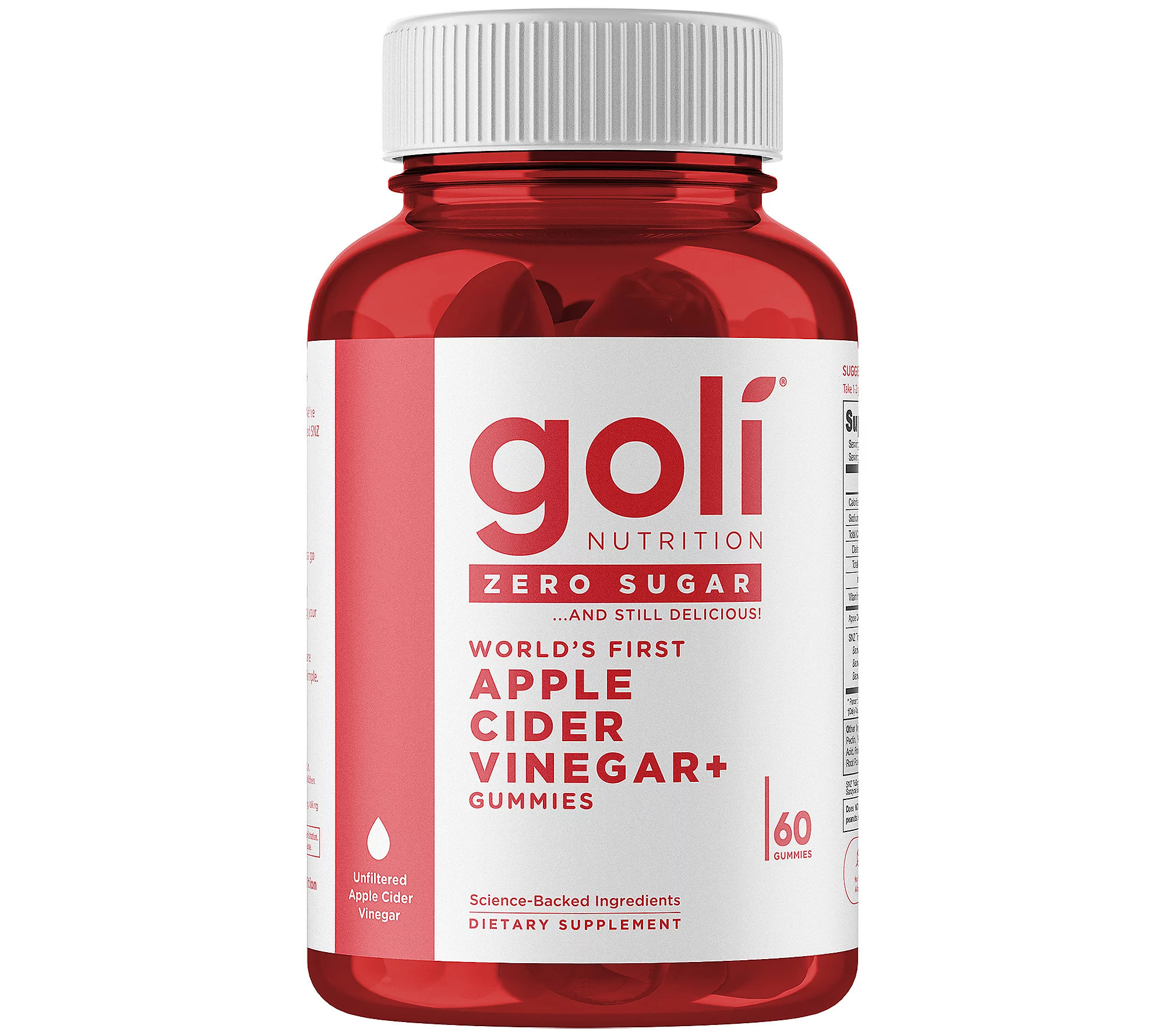 Goli Zero Sugar Apple Cider Vinegar Gummies Trio 180 Count | QVC