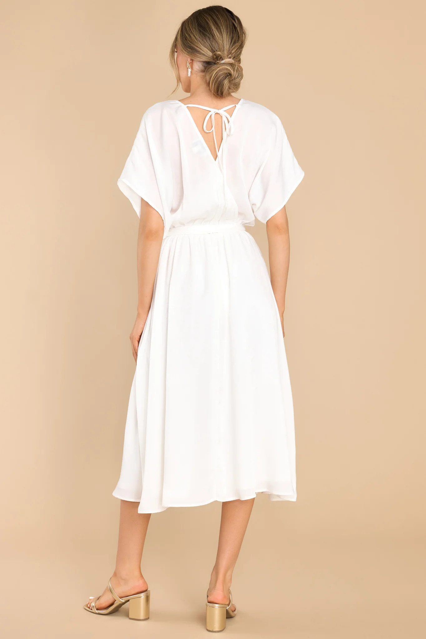 Tickets To Paradise White Midi Dress | Red Dress 