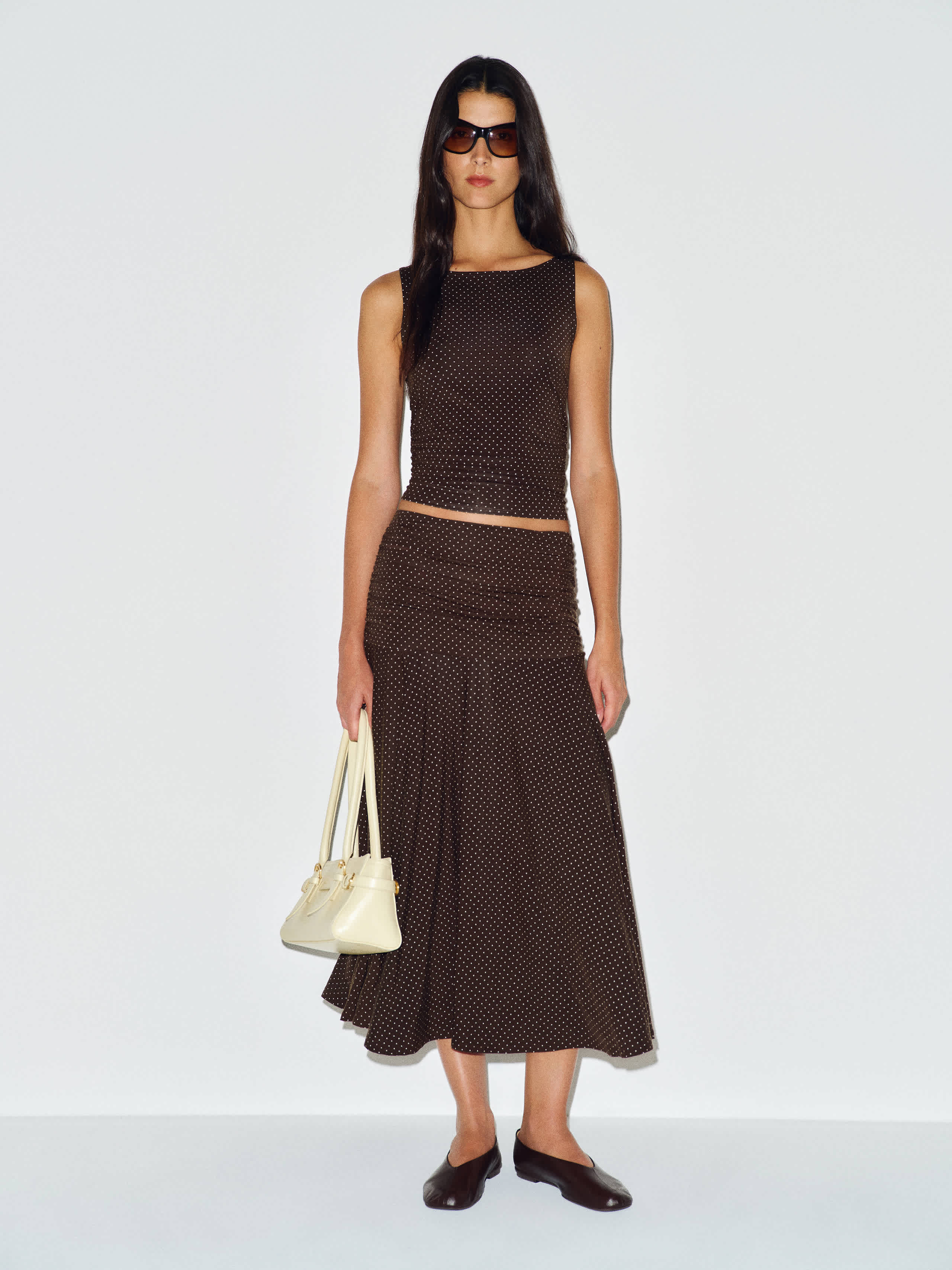 Reformation Demi Knit Two Piece Brown Medium | Reformation (Global)