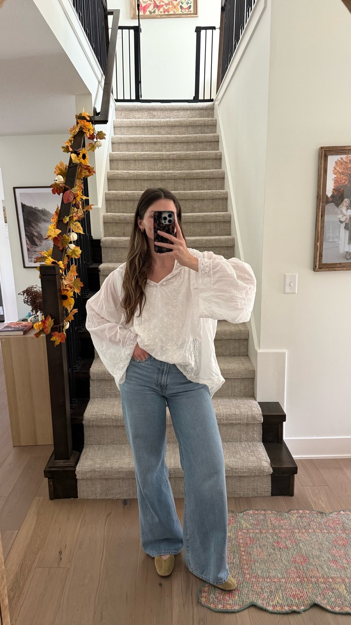 what I wore to church! wearing a small in top and pants are an old fave I save postpartum, tts! Linked washes in stock!

#LTKootd