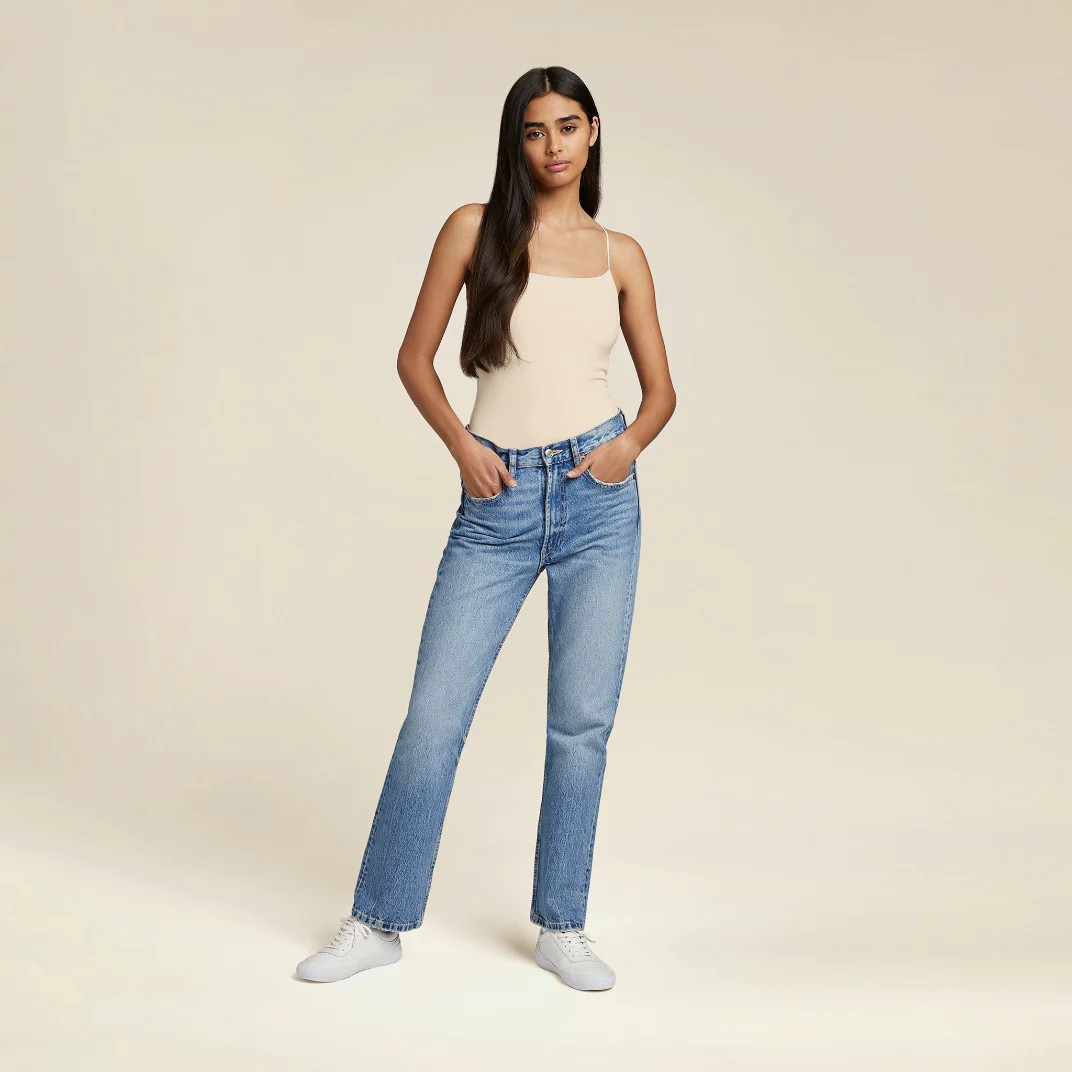 Women's Cami Bodysuit - Bone - nuuds | nuuds