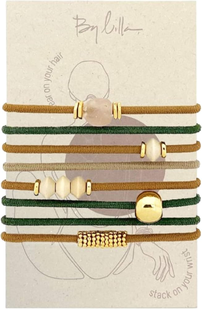 Hair Ties, Bracelet Hair Ties - No Damage Ponytail Holders - Premium Hair Tie Bracelets for Women... | Amazon (US)