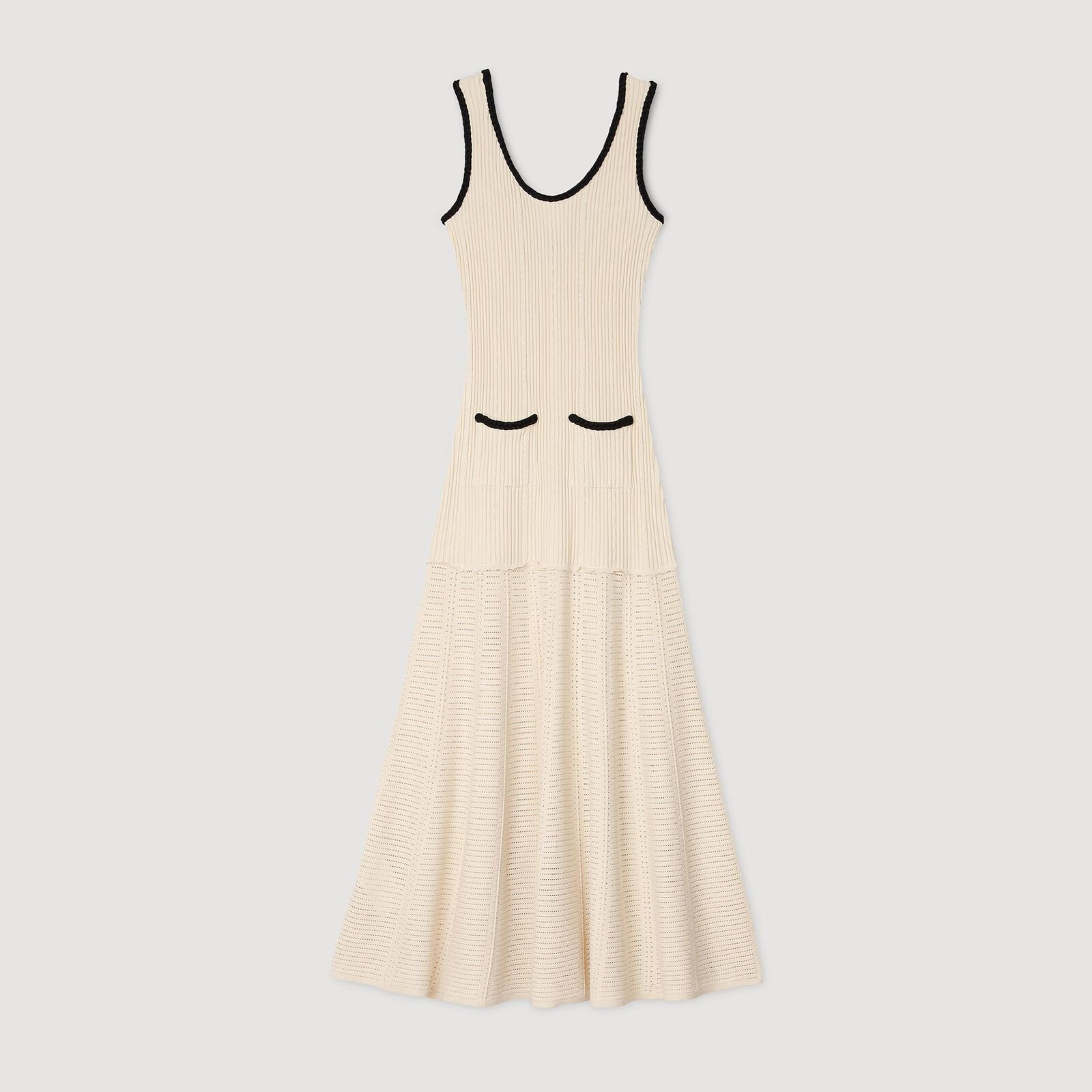Pointelle knit dress | Sandro US | Sandro-Paris US