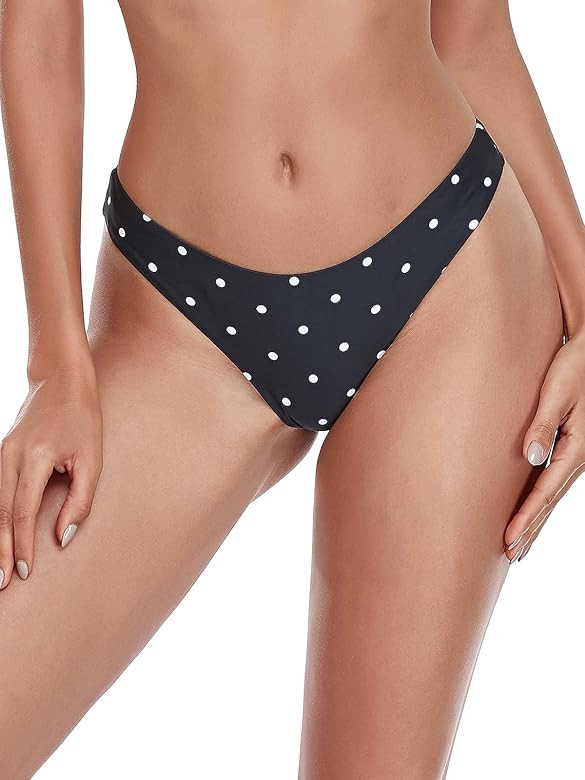 RELLECIGA Women's Cheeky Brazilian Cut Bikini Bottom | Amazon (US)