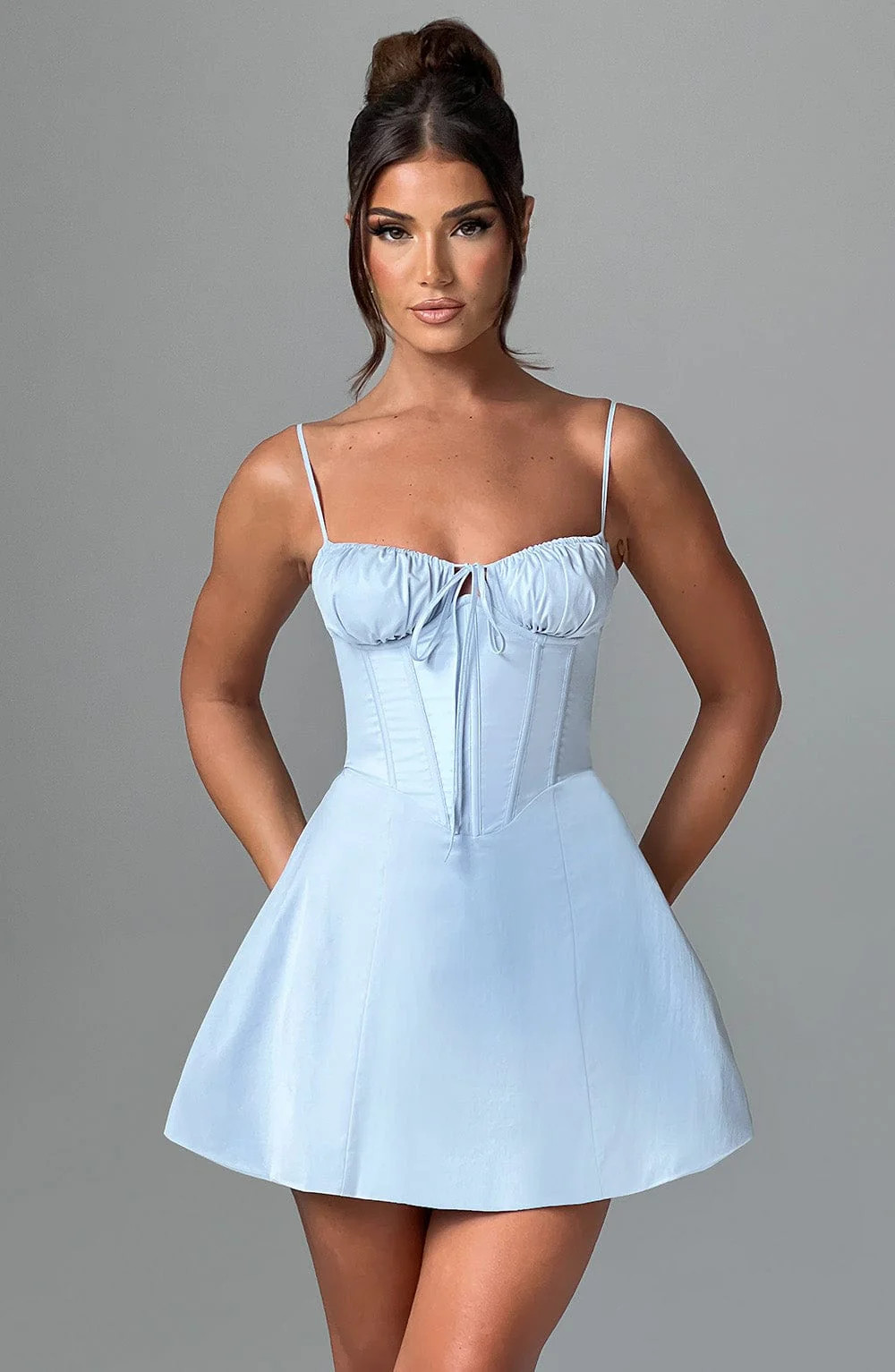 Lacey Mini Dress - Blue | Babyboo (global)