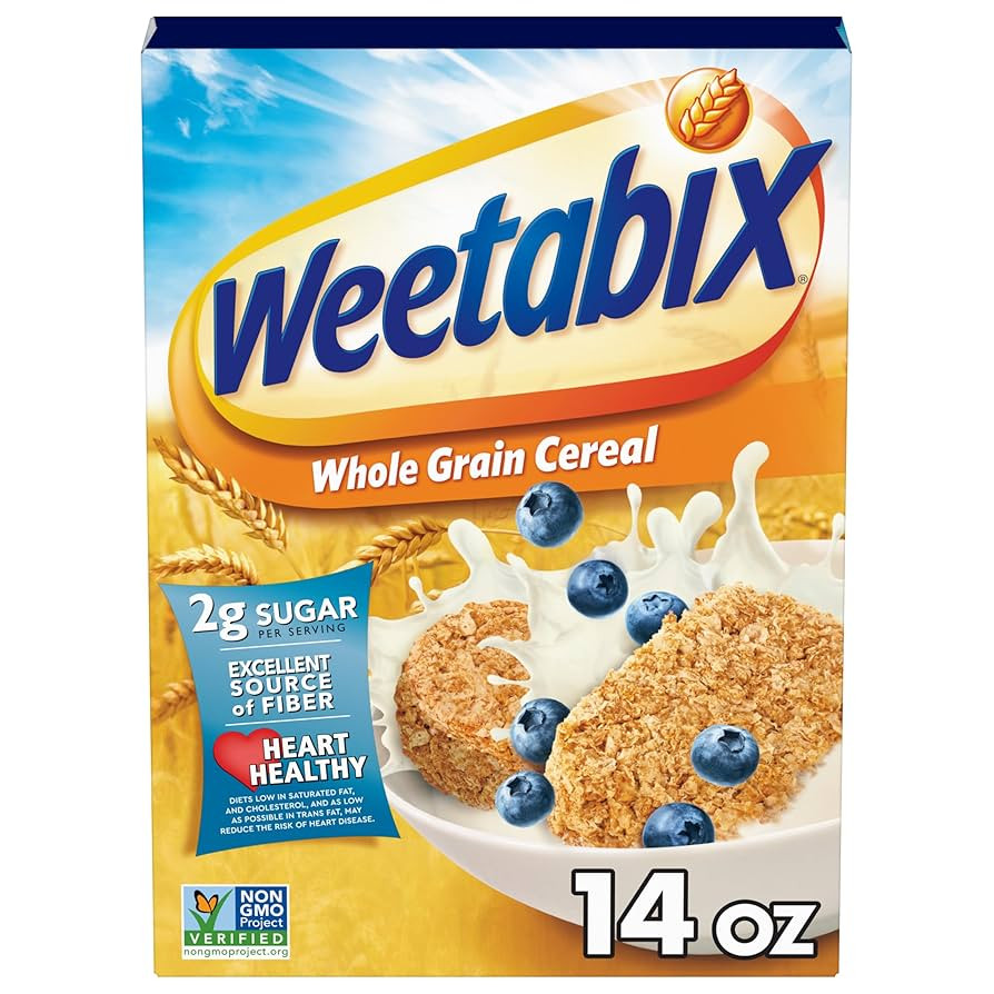 Weetabix Biscuits Whole Grain Cereal, Lightly Sweet Whole Grain Wheat Biscuits, Delicious as Part... | Amazon (US)