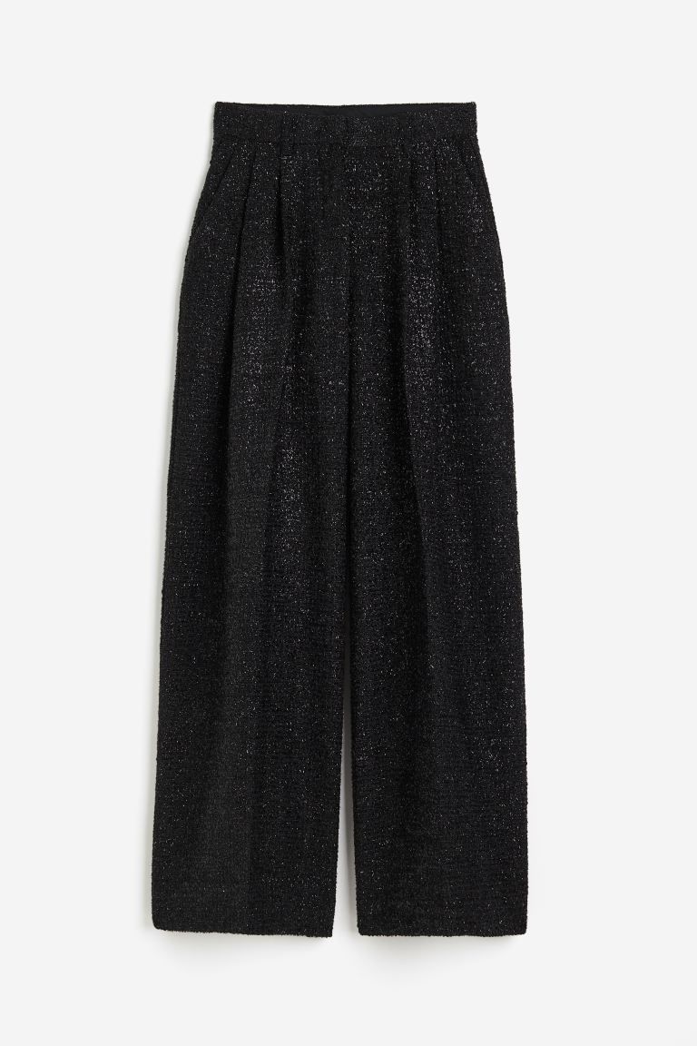 Shimmering bouclé trousers | H&M (UK, MY, IN, SG, PH, TW, HK)