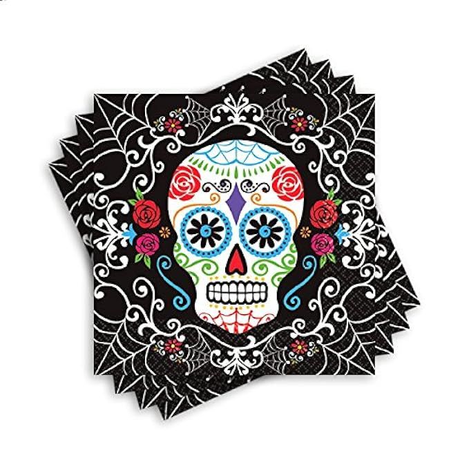 Day of The Dead Luncheon Napkins | Amazon (US)
