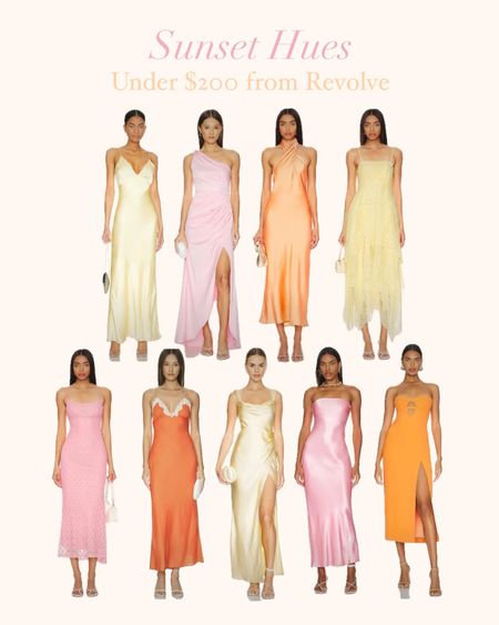 SUNSET HUES

Wedding Guest dresses from revolve, wedding guest dress, wedding guest dress summer, wedding guest dress amazon, wedding guest dress formal, wedding guest dress spring, revolve dress, revolve fashion, revolve womens fashion, wedding guest, yellow formal dress, yellow wedding guest dress, yellow bridesmaid dress, pink formal dress, pink wedding guest dress, pink bridesmaid dress, orange formal dress, orange wedding guest dress, orange bridesmaid dress, 

#LTKwedding