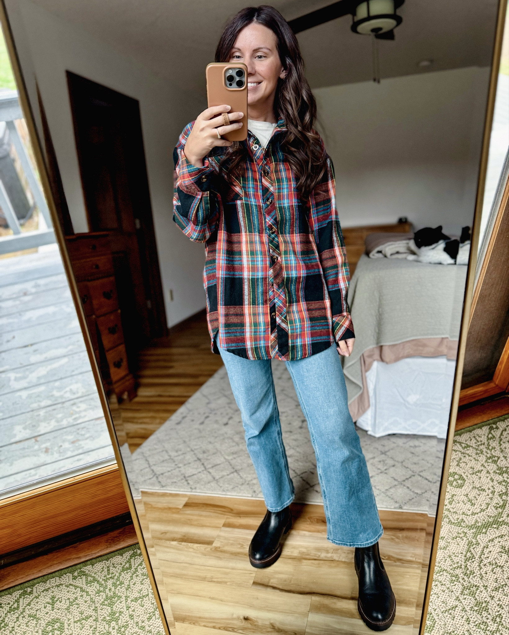 Small in my tee, small in my flannel (oversized fit!) and 24 with a 26” inseam in my jeans. My boots are size 6.5 

#LTKPetite #LTKgrwm #LTKFindsUnder100