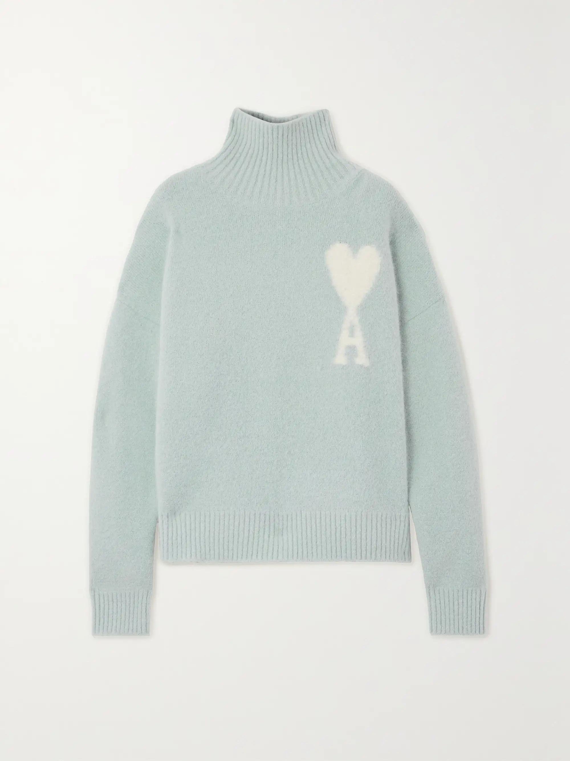 Intarsia alpaca-blend turtleneck sweater | NET-A-PORTER (US)
