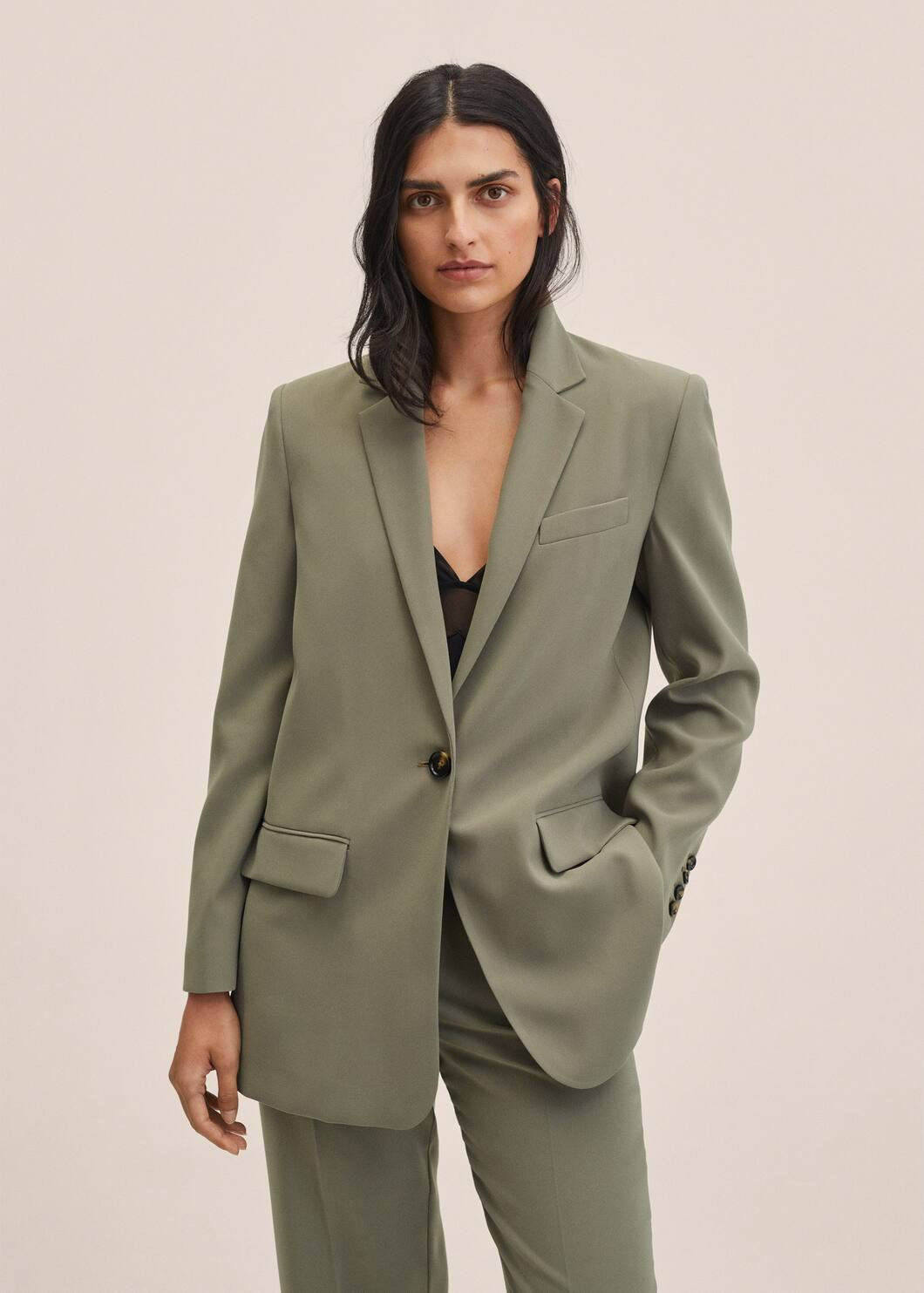 Oversized suit blazer | MANGO (US)