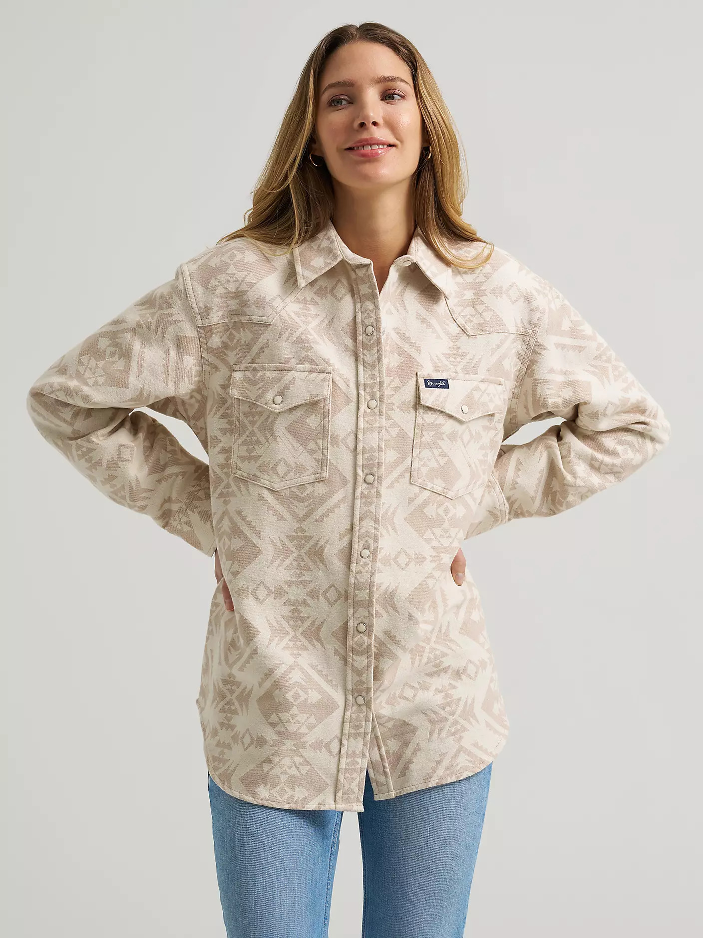 Women's Wrangler Boyfriend Western Snap Shirt | Wrangler