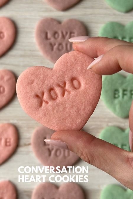 Shop the products I used for these sweet Valentine treats! Conversation heart cookies ❤️🎀