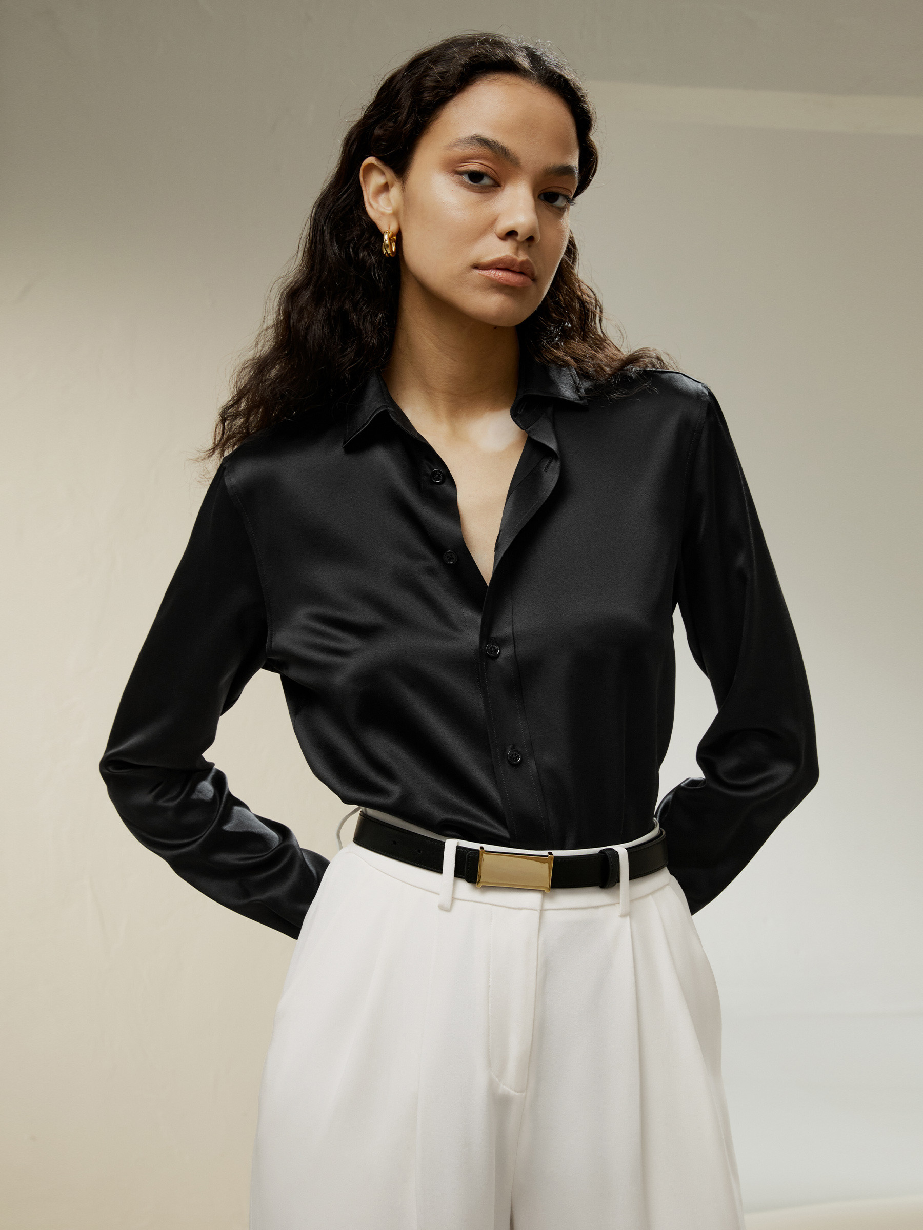 Tailored Silk Shirt | LilySilk