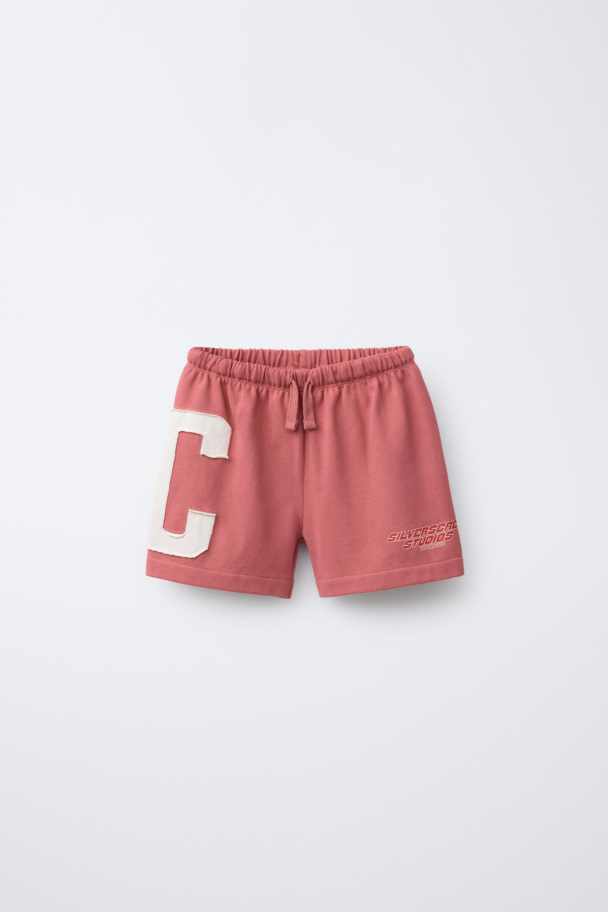 LETTER PATCH FLEECE SHORTS | Zara US