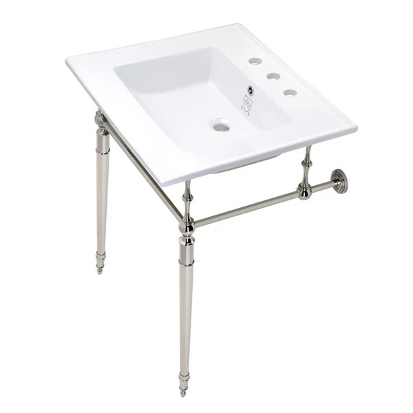 Ceramic Rectangular Console Bathroom Sink | Wayfair North America