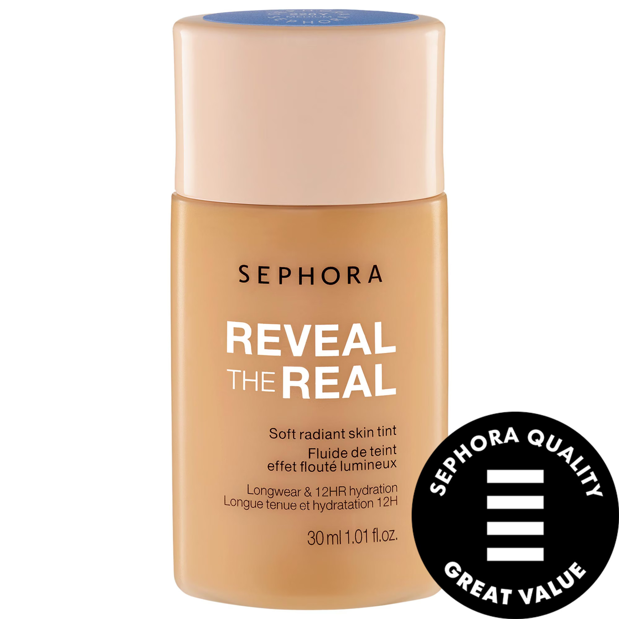 SEPHORA COLLECTION Reveal The Real 12HR Soft Radiant Skin Tint 220 Y 1.01 oz / 30 mL | Sephora (US)