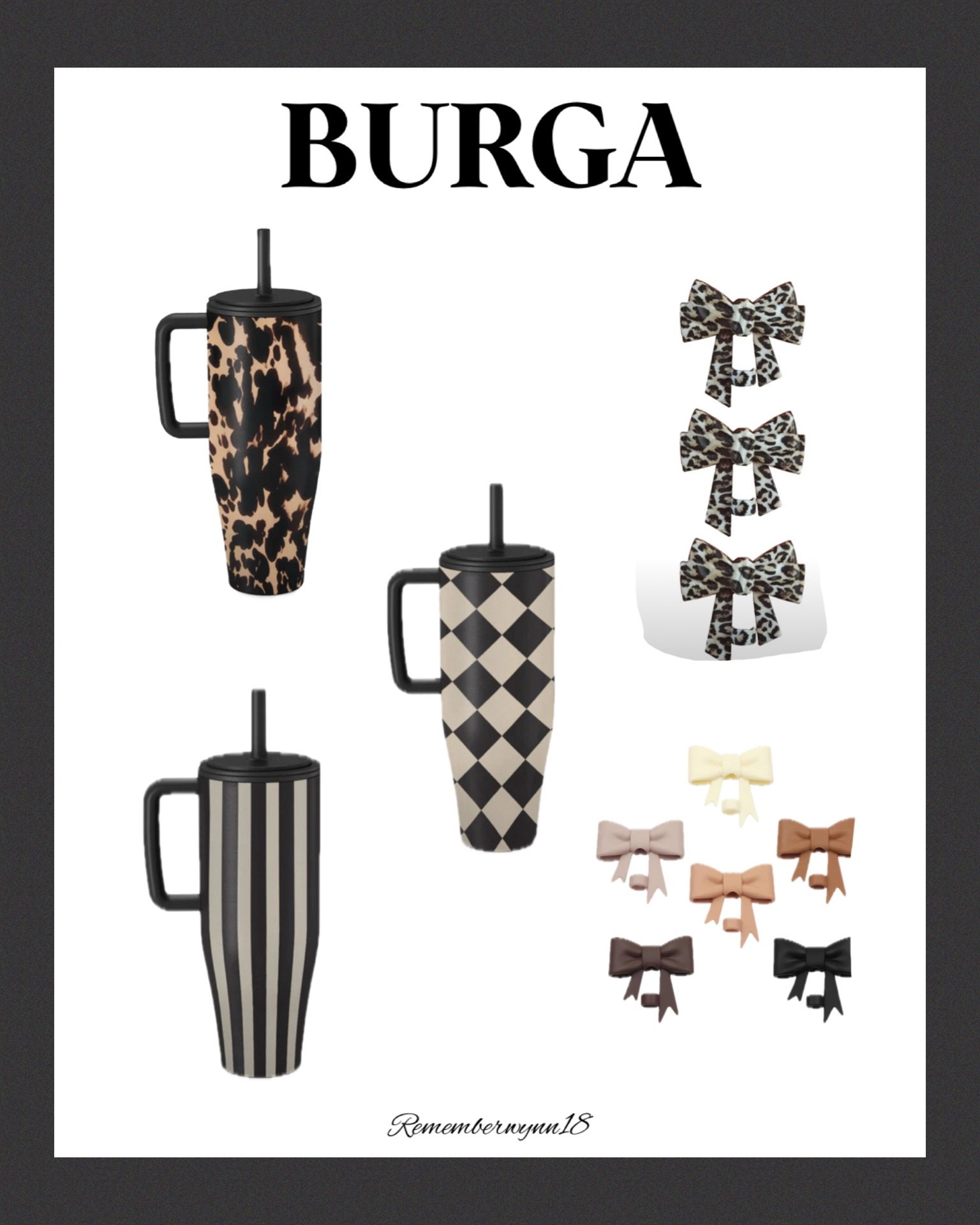 I mean….these are gorgeous! 

BURGA tumblers
40oz tumblers
Leopard tumblers
Gifts for her 
Rememberwynn18

#BURGA 
#40oztumblers 
#cybermonday 
#strawtoppers




#LTKSaleAlert #LTKGiftGuide #LTKmomlife