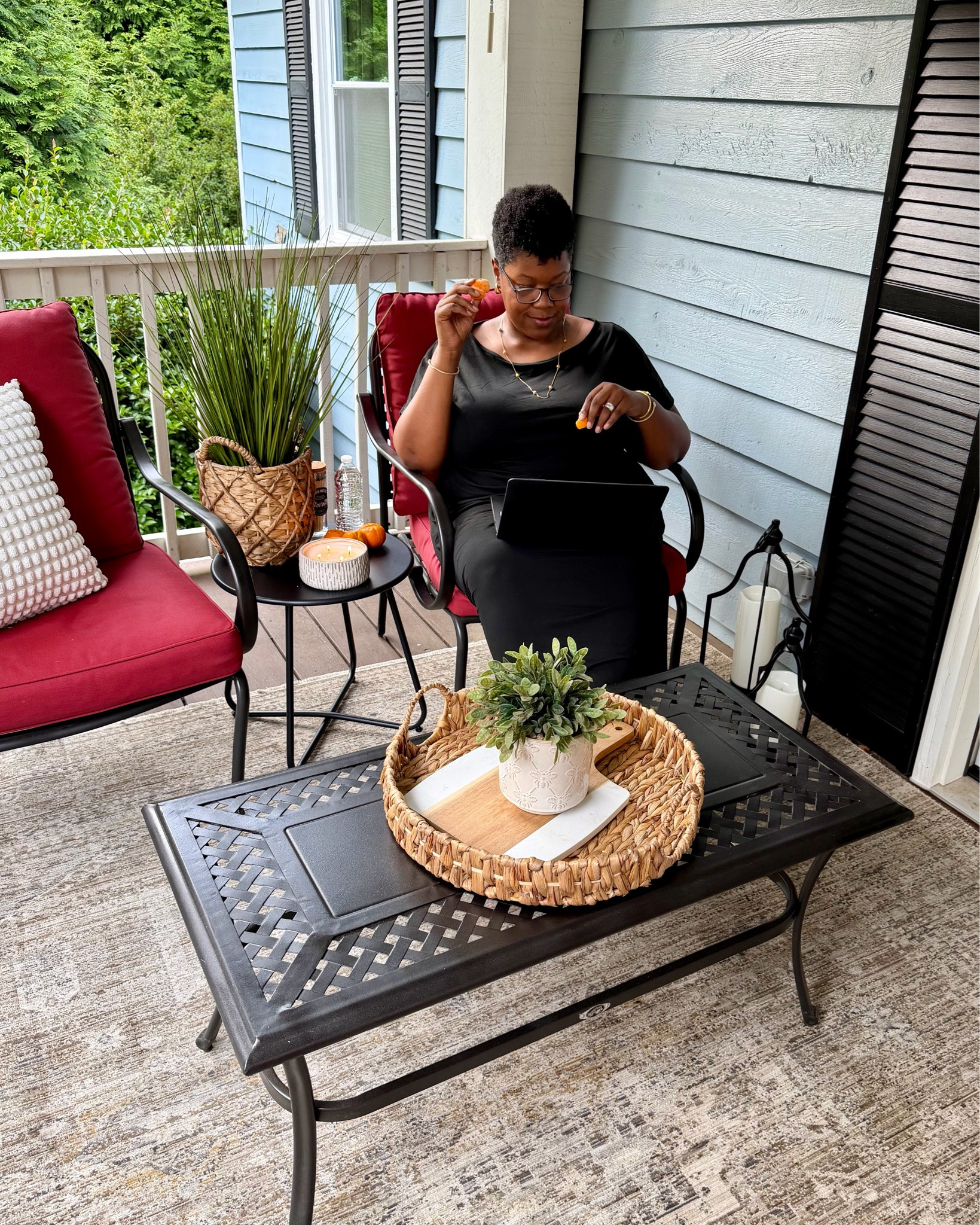 #AD A few thoughtful updates using Wayfair finds completely transformed our upstairs covered porch into a space we actually use every day. ☀️

From morning coffee and catching up on work to relaxing with family in the evenings, this little refresh has quickly become one of my favorite spots in our home.

Shop my Wayfair finds here to create a cozy outdoor space of your own. 🤍

@Wayfair #wayfair #WayfairPartner

#LTKHome #LTKSeasonal #LTKdayinmylife