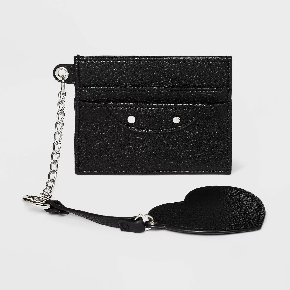 Card Case with Keychain - Wild Fable™ Black | Target