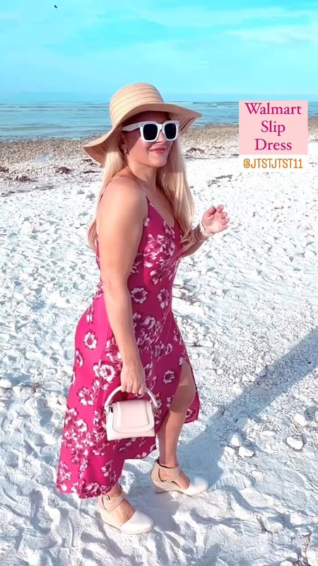 This Walmart slip dress would be perfect as a wedding guest dress or vacation dress. It’s under $30 too!

Wearing a medium.

#LTKtravel #LTKwedding #LTKVideo