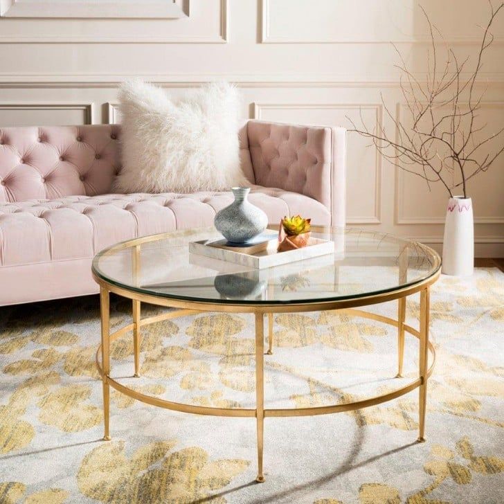 Edmund Antique Gold Gilt and Glass Cocktail Table | 1stopbedrooms