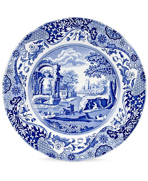 "Blue Italian" Dinner Plate, 10.5" | Macys (US)