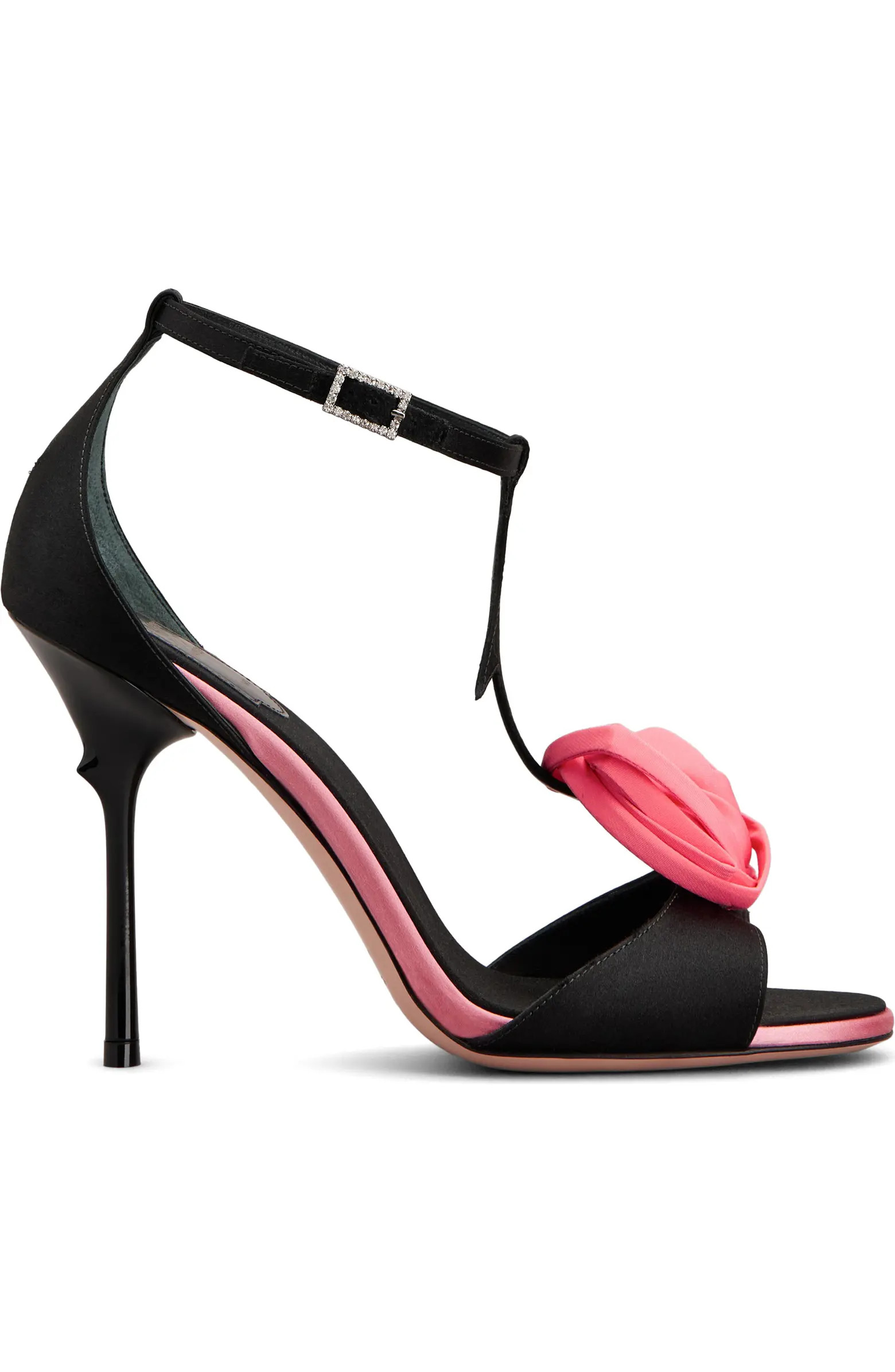 Rose Vivier Satin T-Strap Sandal (Women) | Nordstrom