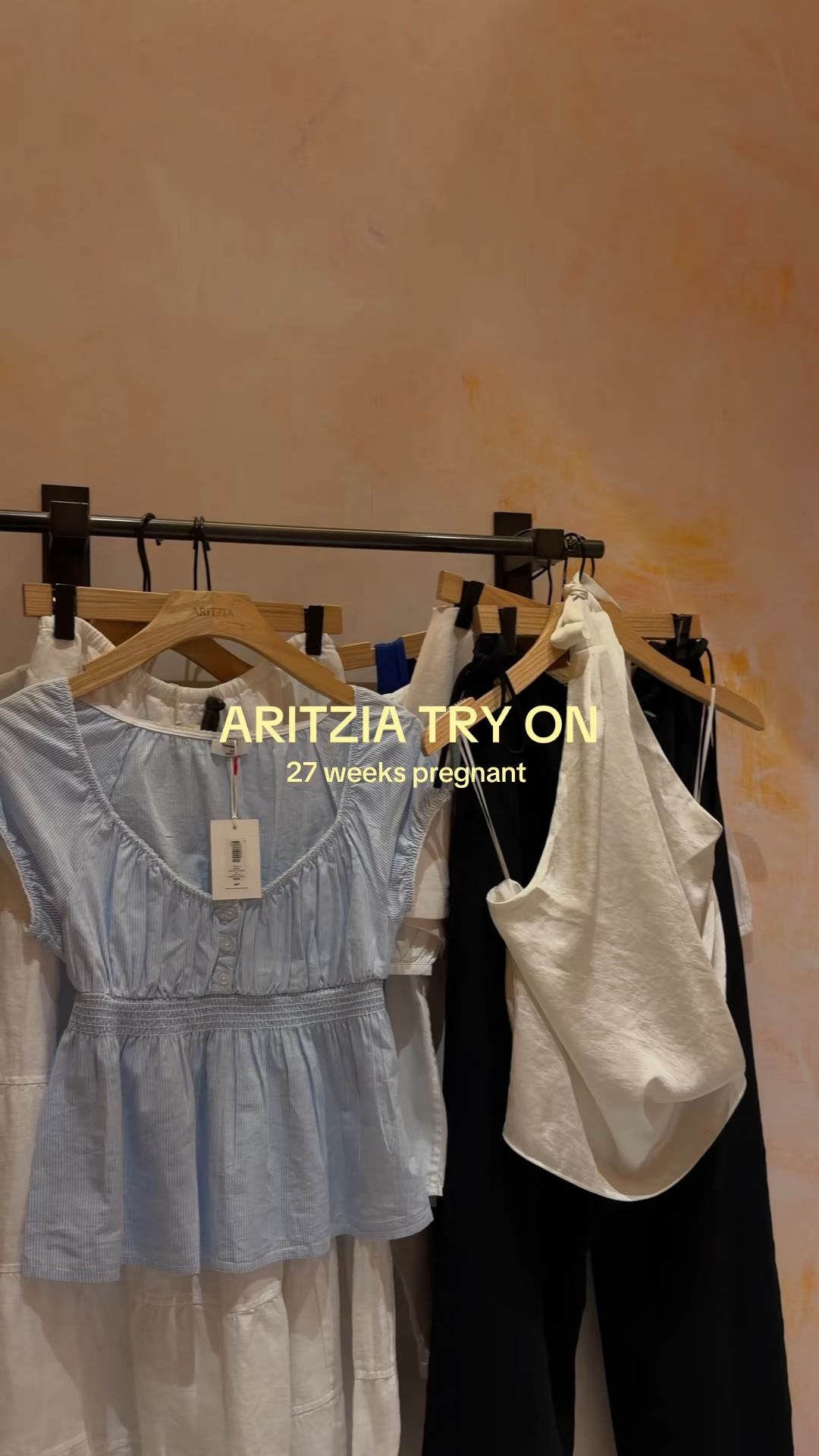 Try on some clothes with me at aritzia 27 weeks pregnant 🥰

#LTKBump