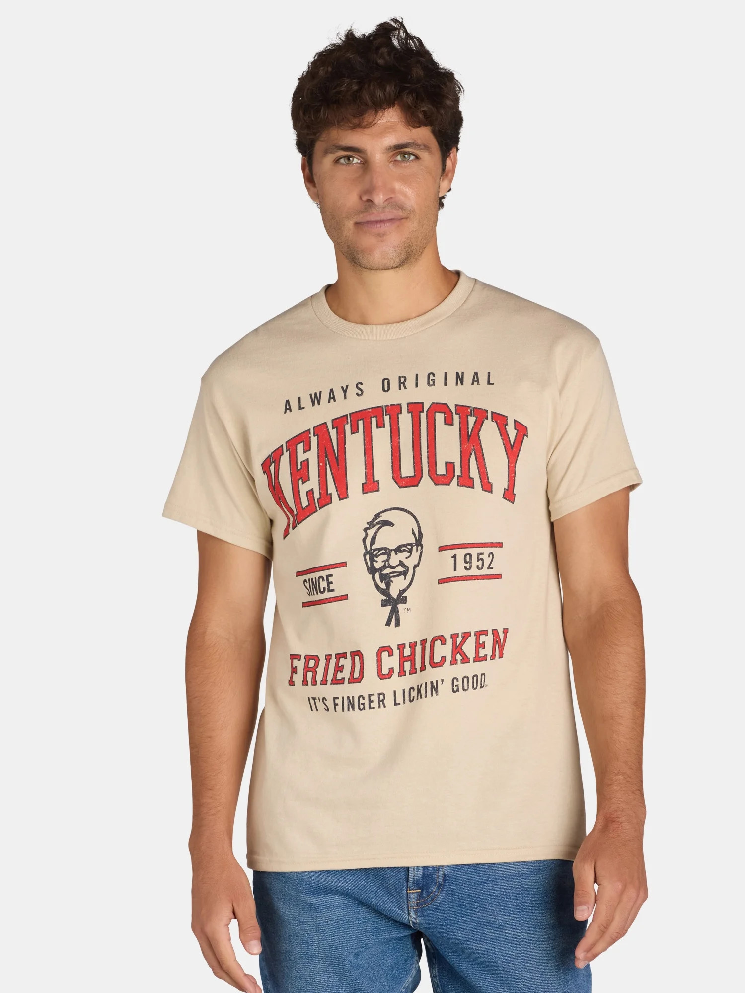 KFC Logo Collegiate Men's Graphic Tee with Short Sleeves, Sizes S-3XL | Walmart (US)