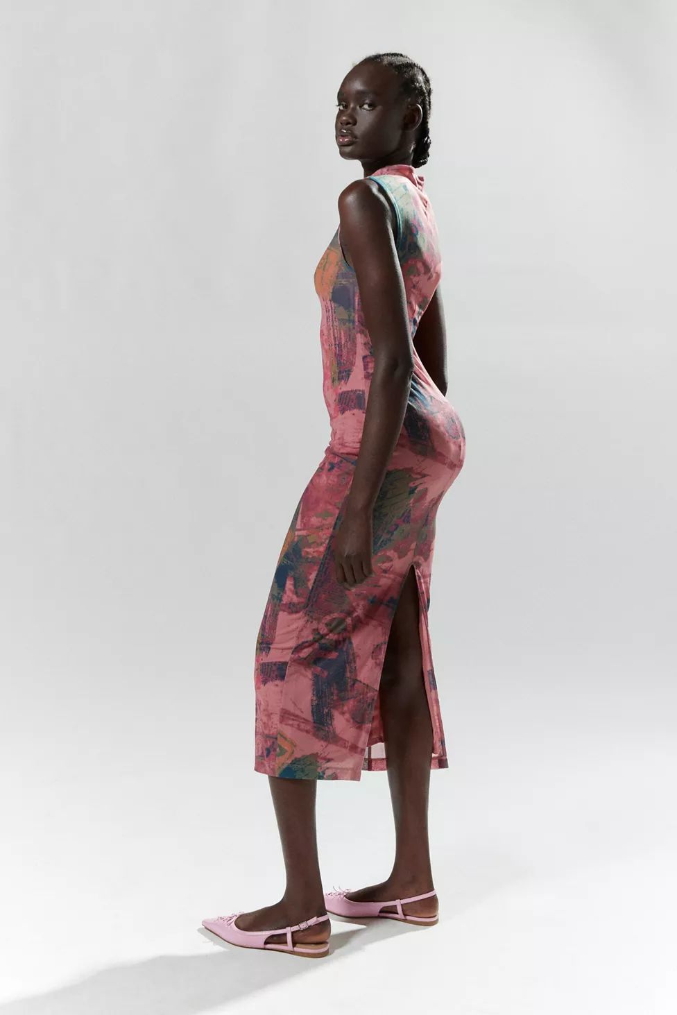 Silence + Noise Jayden Mock Neck Slim Dress | Urban Outfitters (US and RoW)