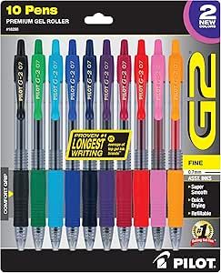 PILOT G2 Limited Edition Harmony Ink Collection Retractable Gel Pens, 0.7mm Fine Point, Assorted ... | Amazon (US)