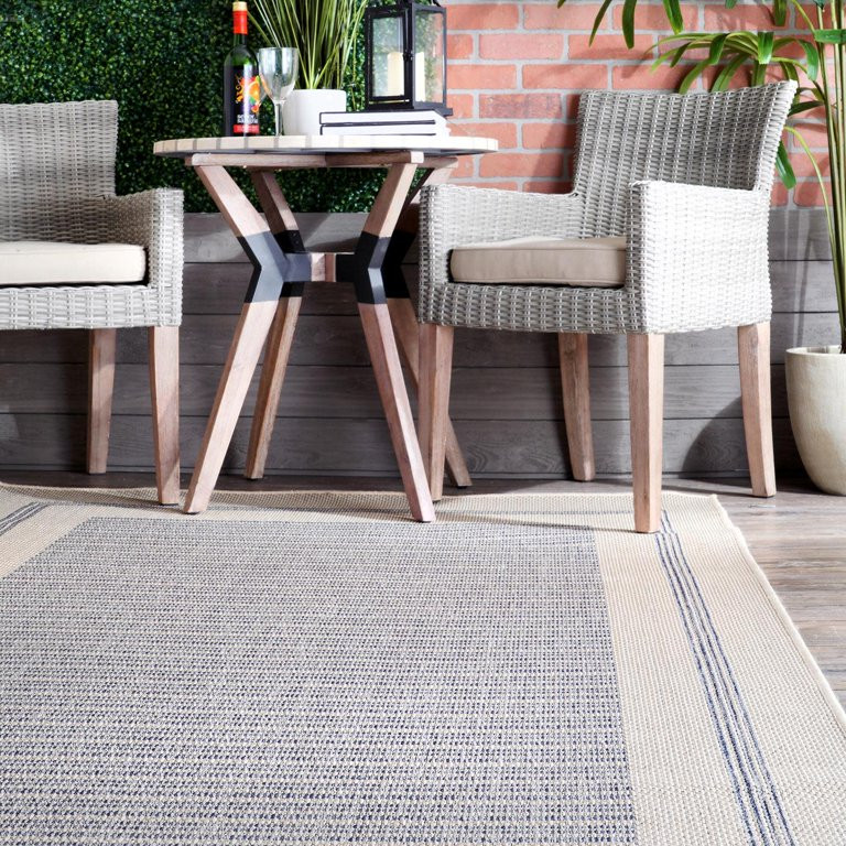 nuLOOM Antonella Bordered Solid Indoor/Outdoor Area Rug or Runner | Walmart (US)