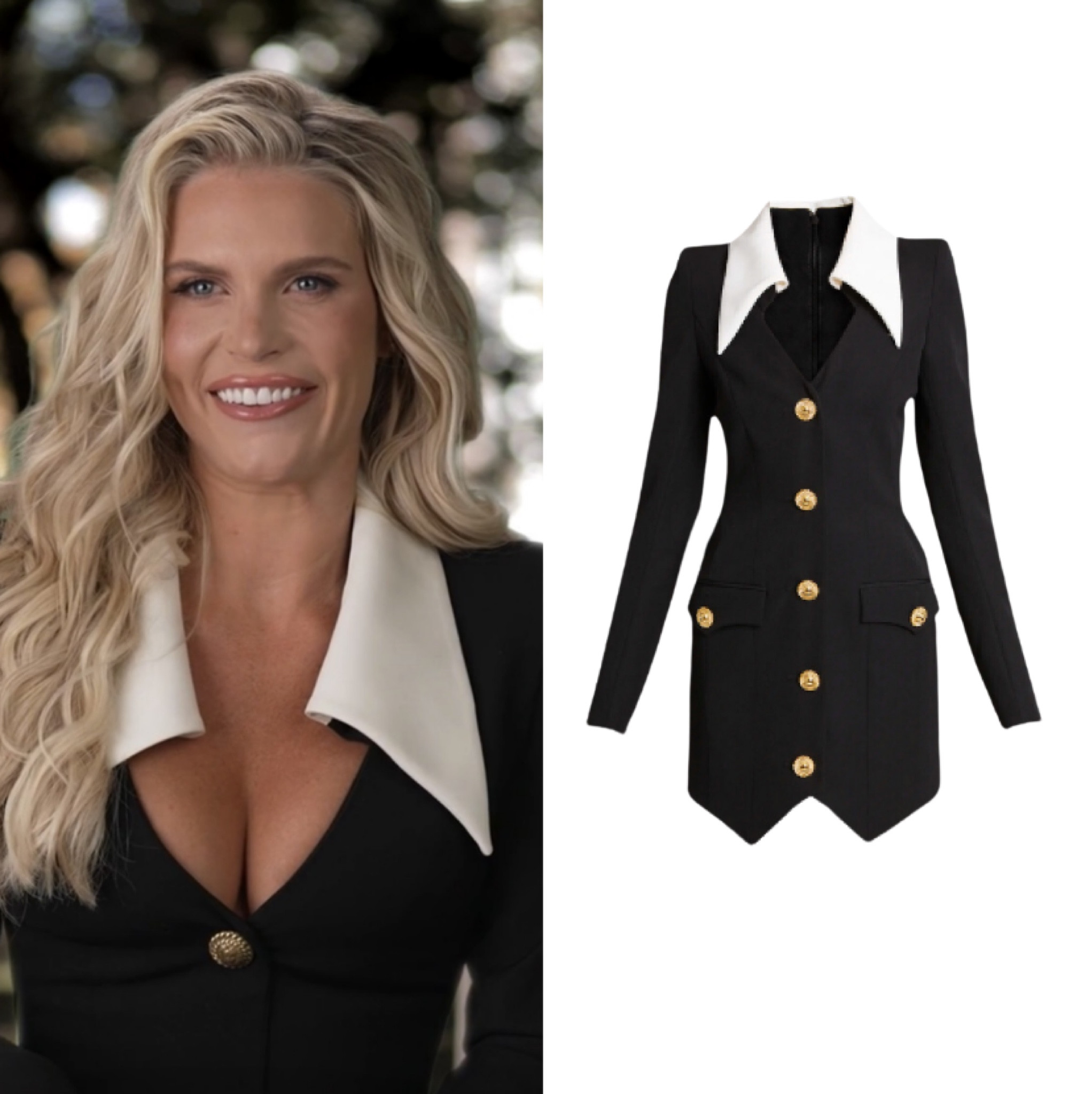 Madison LeCroy’s Black Collared Confessional Look // Info= @madisonlecroy 