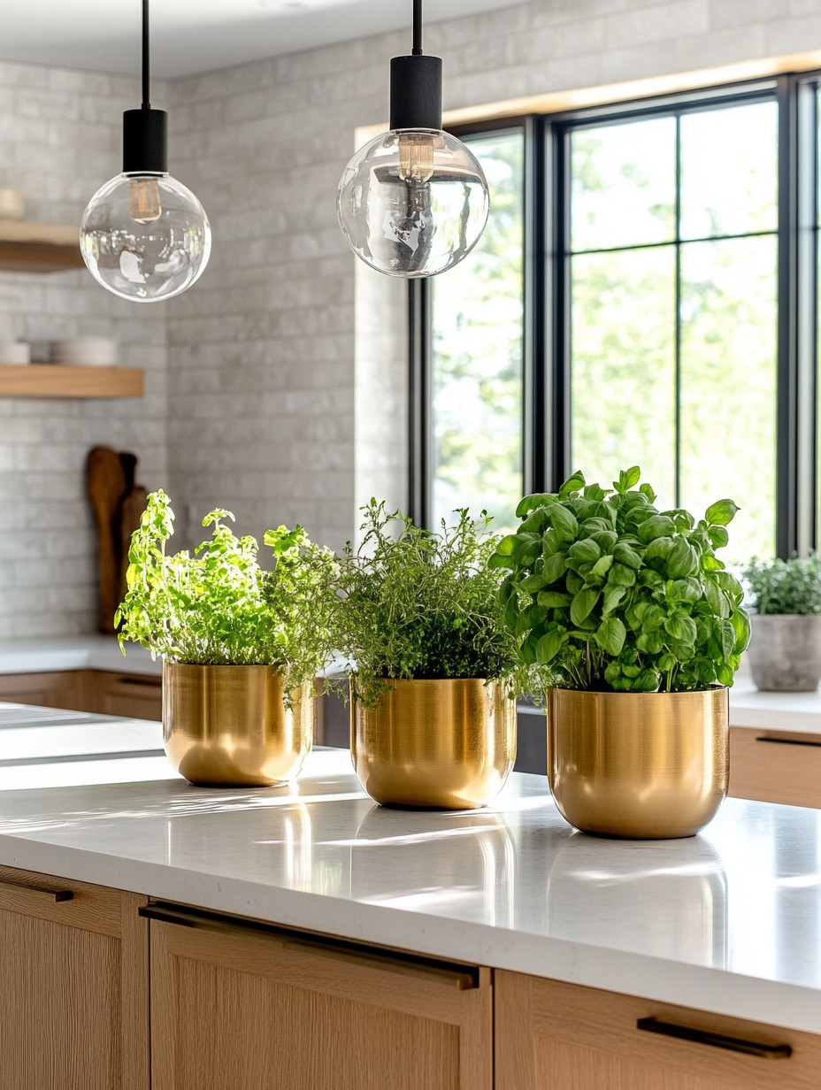 Gold planters are our Elegant & Driven signature for a reason ✨

These gold planters filled with real soil and nourishing herbs do more than look beautiful—they quietly bring balance into your home. In feng shui, this setup harmonizes the five elements:

Earth → the soil, grounding and stabilizing

Wood → living herbs, growth and vitality

Water → nourishment and flow within the plants

Metal → gold planters, clarity and refinement

Fire → natural light and warmth activating the space

Together, they balance yin and yang, creating a kitchen that feels calm yet energized, elegant yet alive. This is décor that nurtures—not just visually, but energetically. It’s grounding, intentional, and deeply connected to how we live and care for ourselves.

A kitchen refresh doesn’t need clutter or trends. Sometimes, all it takes is living greenery, warm metals, and thoughtful placement to create a space that feels elevated and nourishing every single day.

#ElegantAndDriven #FengShuiHome #FiveElements #GoldPlanters #KitchenRefresh #IntentionalLiving #LuxuryThatFeelsGood 

 #LTKHome