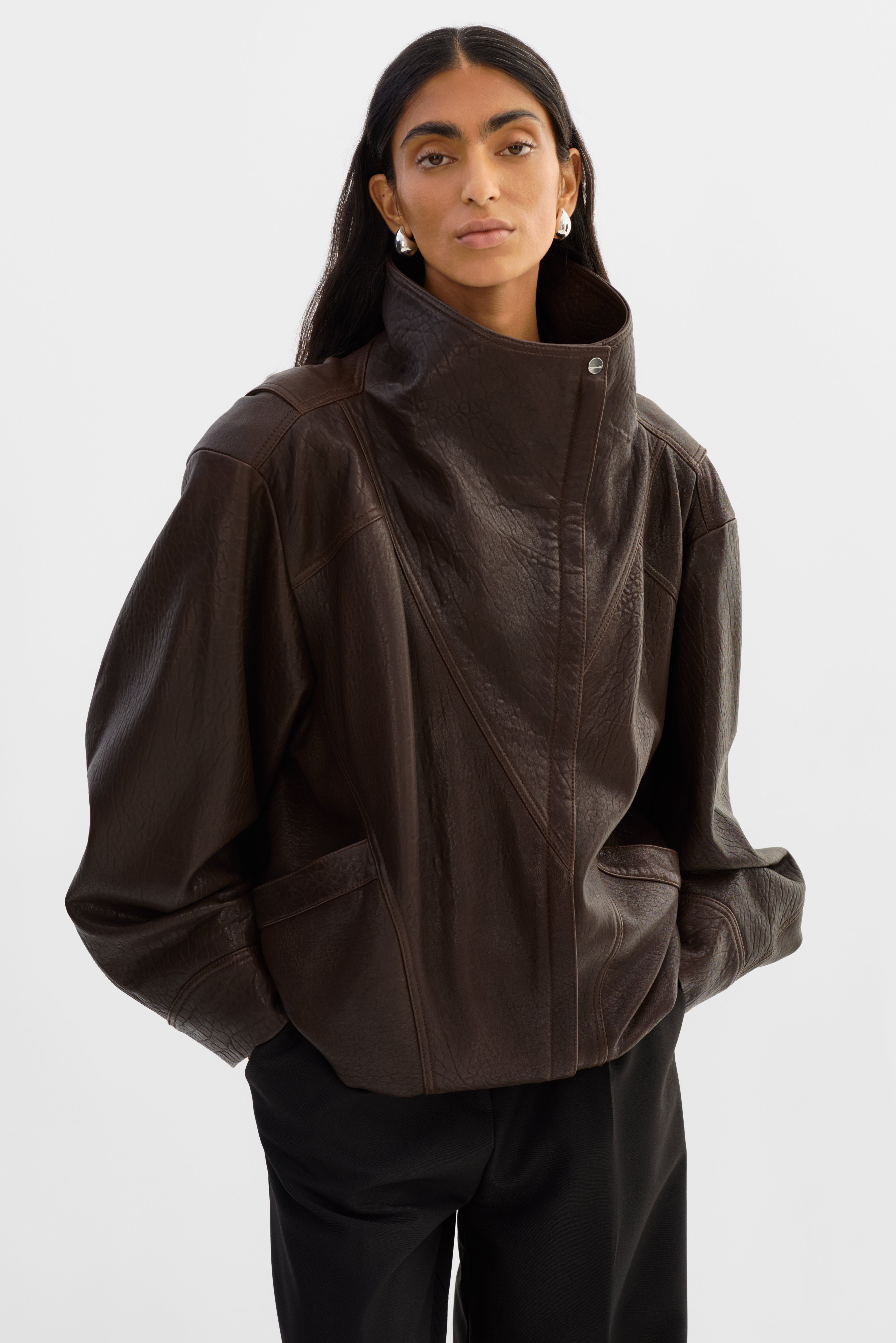 RONJA | Oversized Leather Jacket | LAMARQUE
