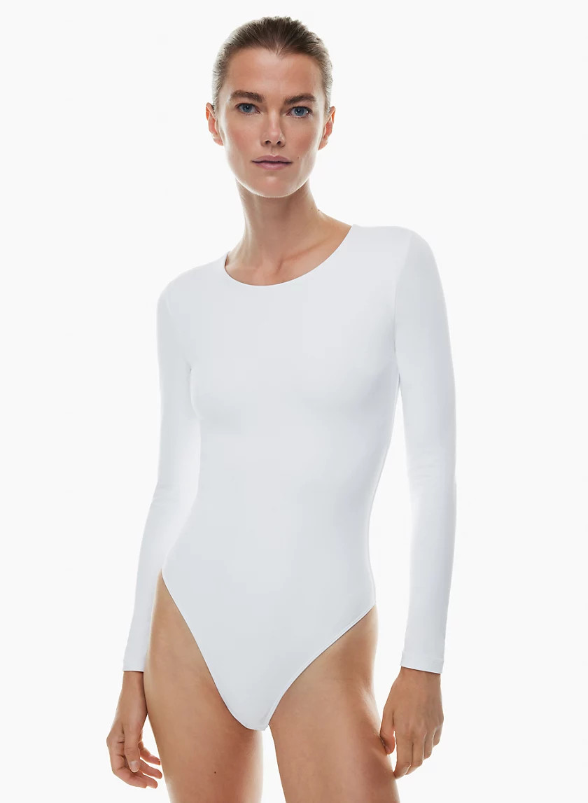 CONTOUR CREW LONGSLEEVE BODYSUIT | Aritzia