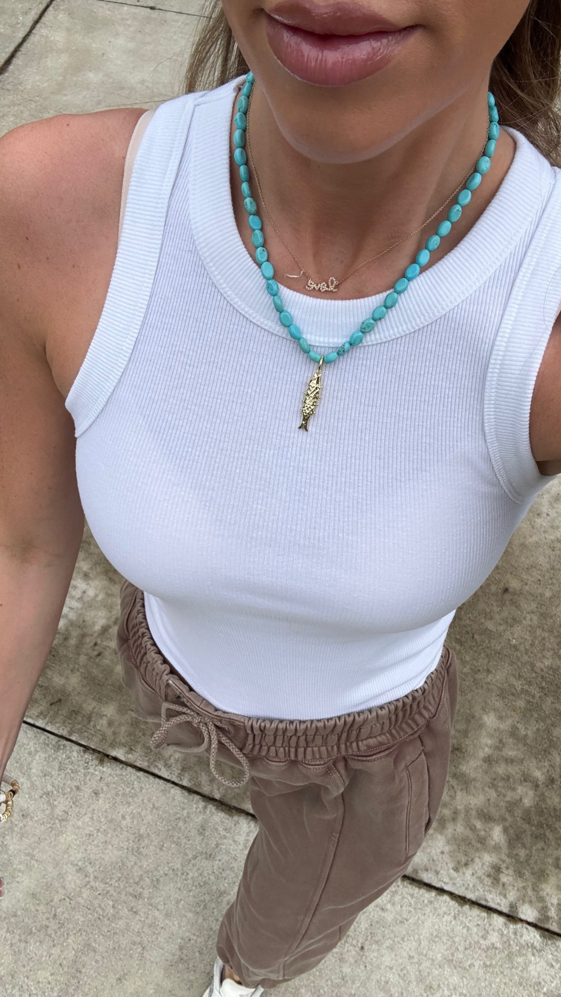 Fish 🐟 necklace & old navy tank 

#LTKGiftGuide #LTKSummerEdit #LTKFindsUnder50