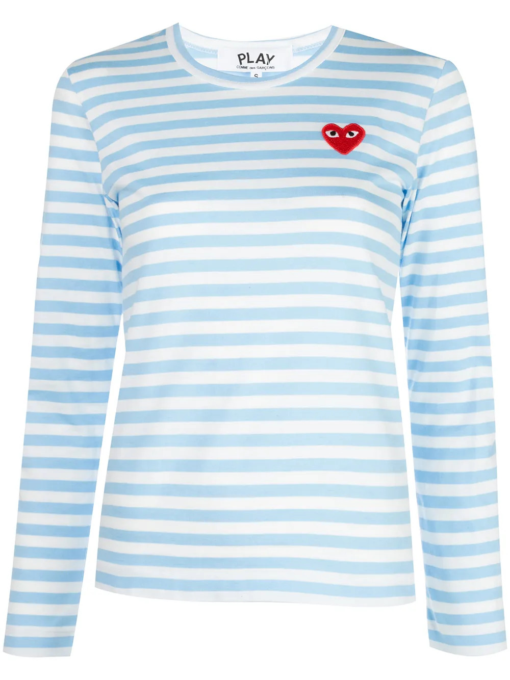 Comme Des Garçons Play Striped Long Sleeve Top - Farfetch | Farfetch Global