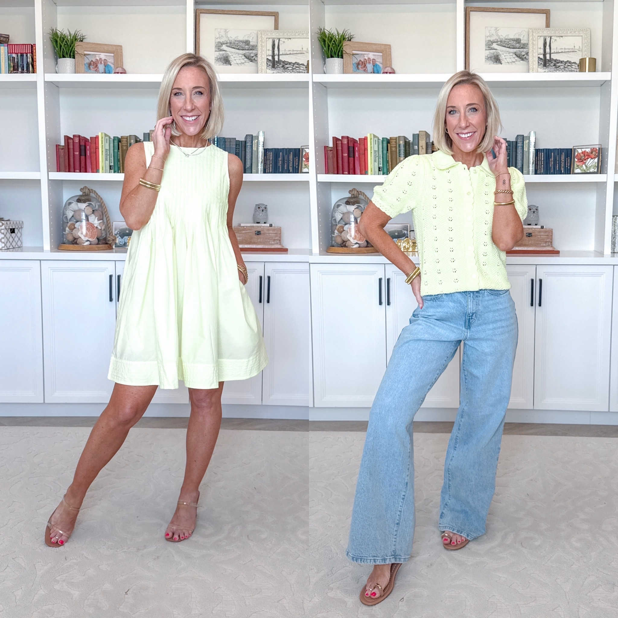 Walmart - new arrivals - part 2. Sleeveless Pleated Mini Dress - size XS. $34. Basketweave Cardigan w/ Short Ruffle Sleeves - size XS. $24. 2 colors. Wide Leg High Rise Jeans - size 0, regular length. $25. Sizes and colors selling fast. 

 

#LTKOver40 #LTKSeasonal