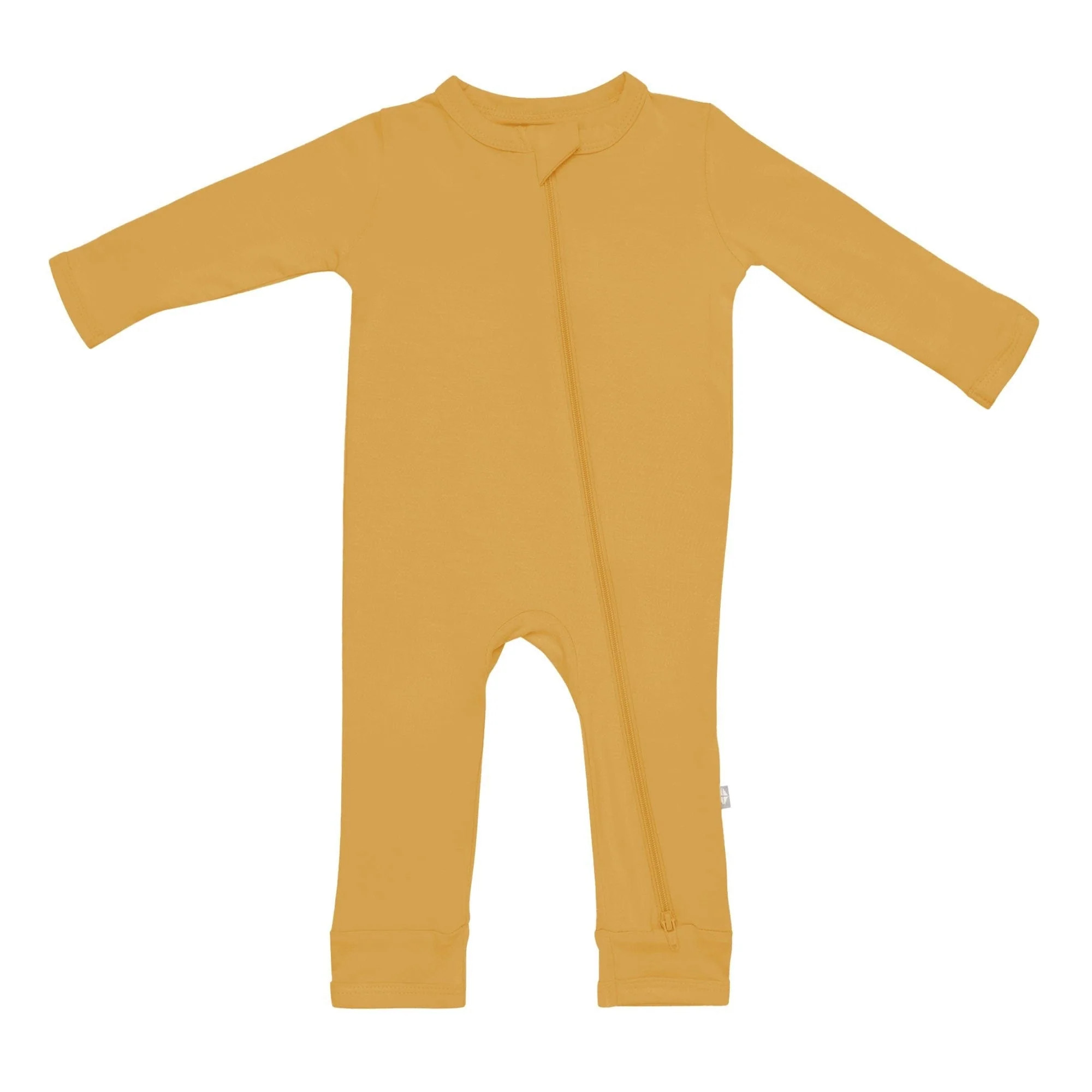 Zippered Romper in Marigold | Kyte BABY