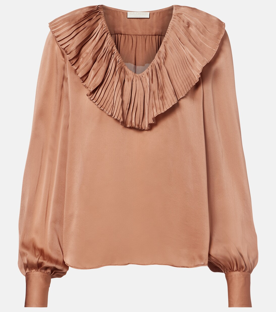 Liese pleated silk satin blouse | Mytheresa (US/CA)