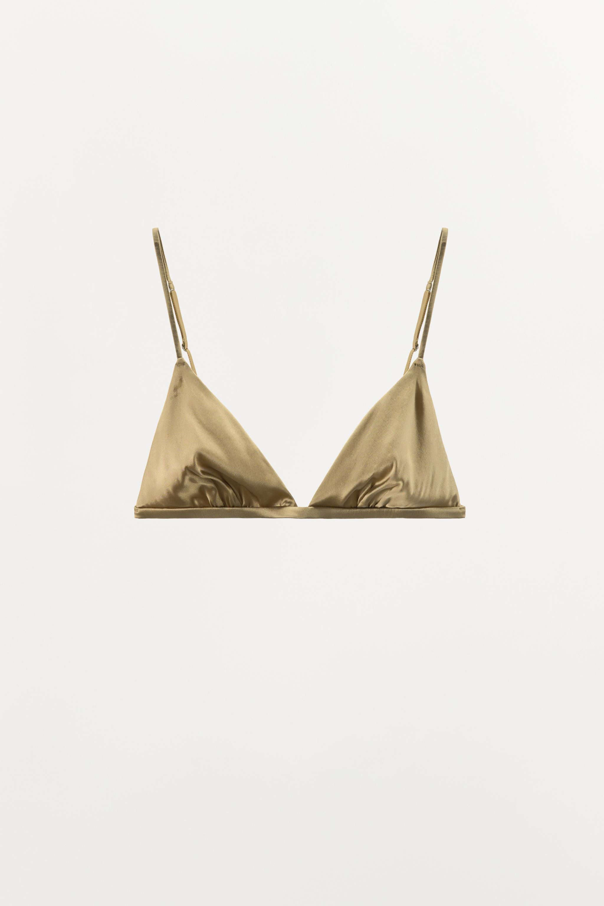 SILK TRIANGLE BRALETTE | Zara US
