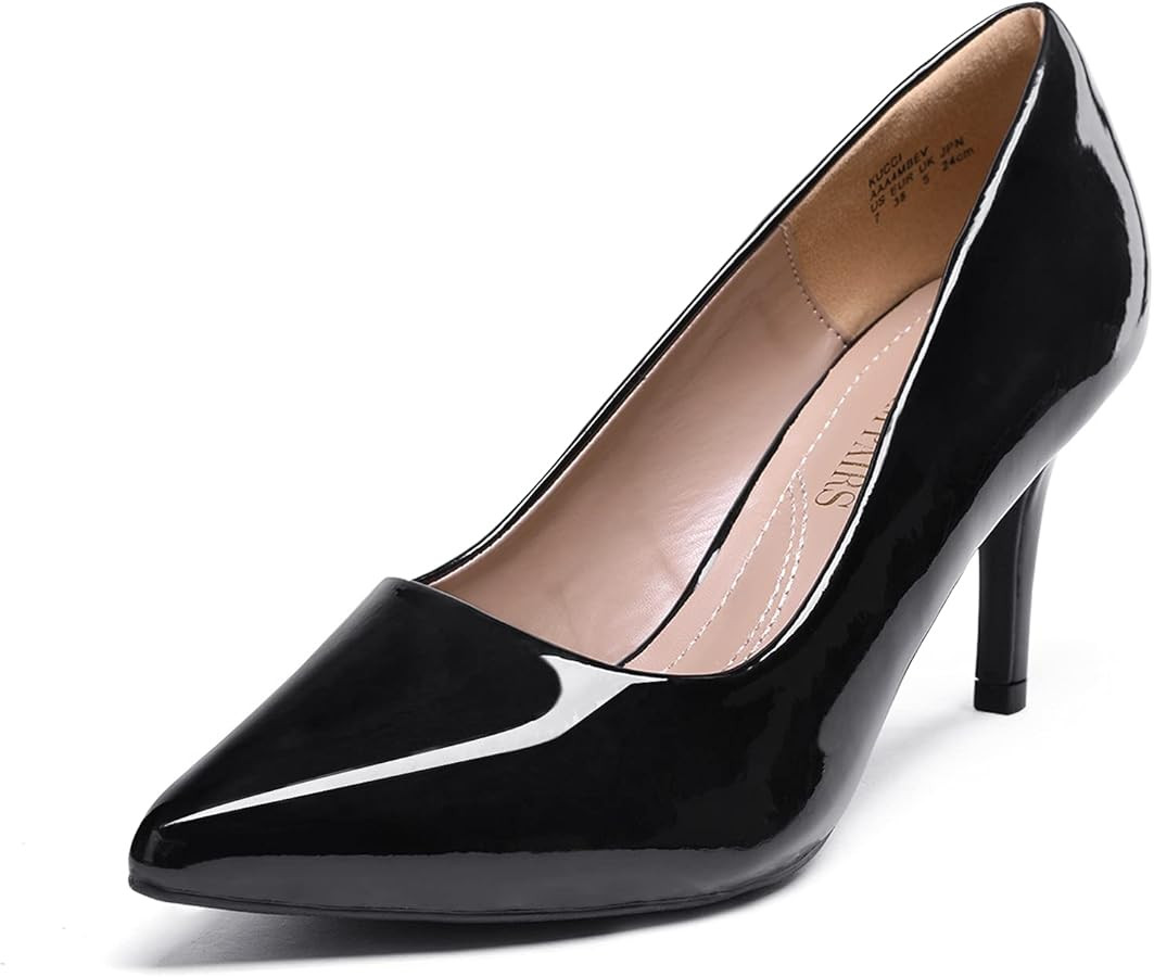 DREAM PAIRS Women's High Stiletto Heels Closed Pointed Toe Dress Pumps Shoes for Wedding Work Off... | Amazon (US)