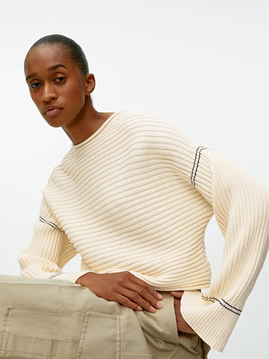 Rib-Knitted Cotton Jumper | ARKET (US&UK)