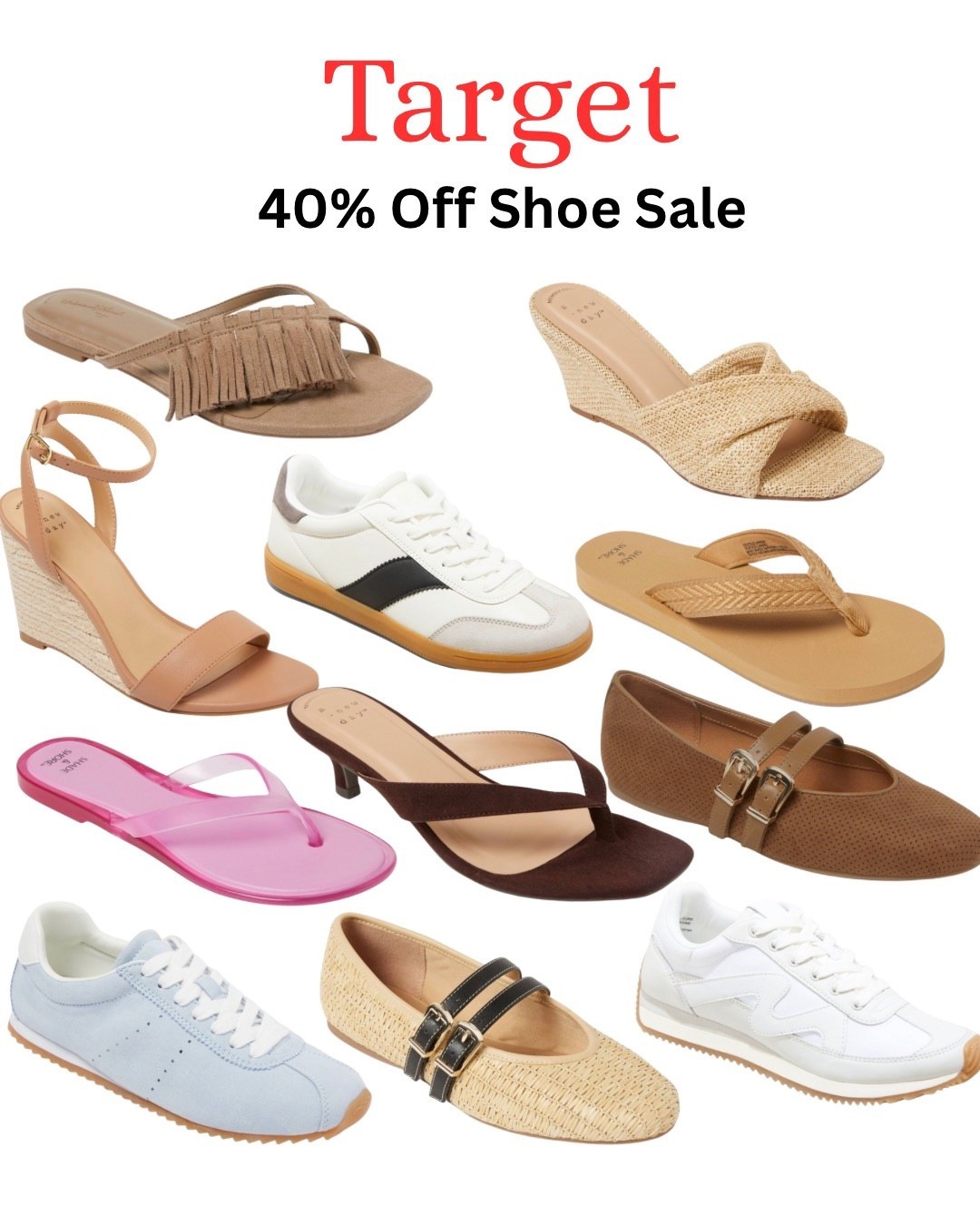 Target shoes are up to 40% off 👟 Sandals, sneakers, and spring staples you’ll wear on repeat. 

#LTKSaleAlert