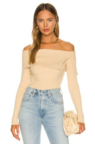 NBD Cashel Sweater in Beige from Revolve.com | Revolve Clothing (Global)