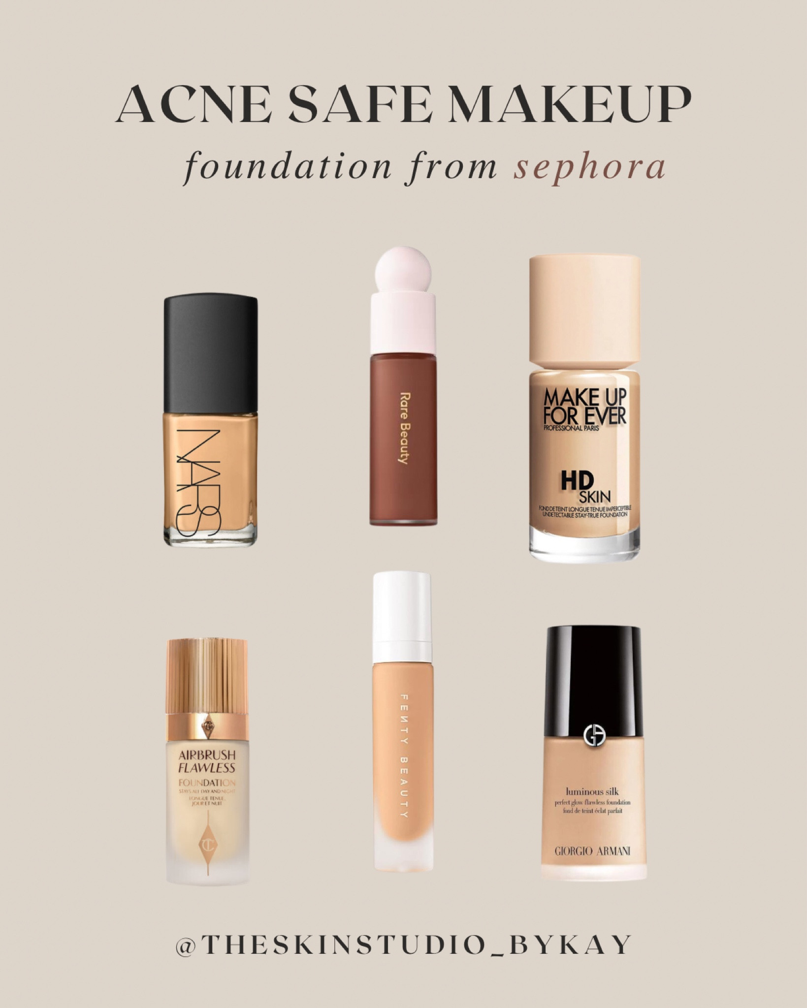 Here’s your guide to acne-safe foundations. Sephora sale starts Friday! Heart your favorites so they’re ready to add to cart. 

#LTKBeautySale
